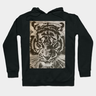 Tiger pencil drawing Hoodie